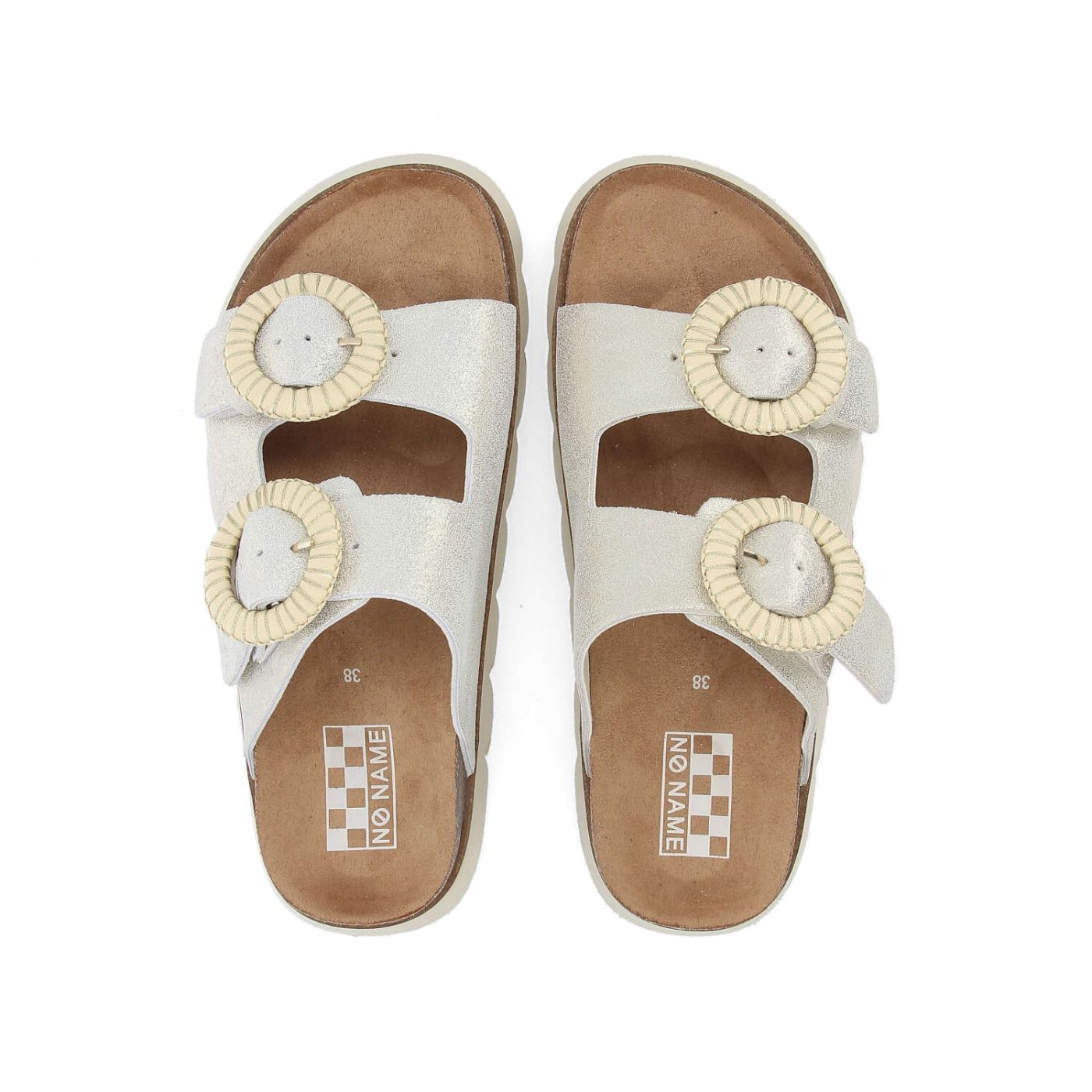 SANDY SLAP W - GLITTER SUEDE - OR